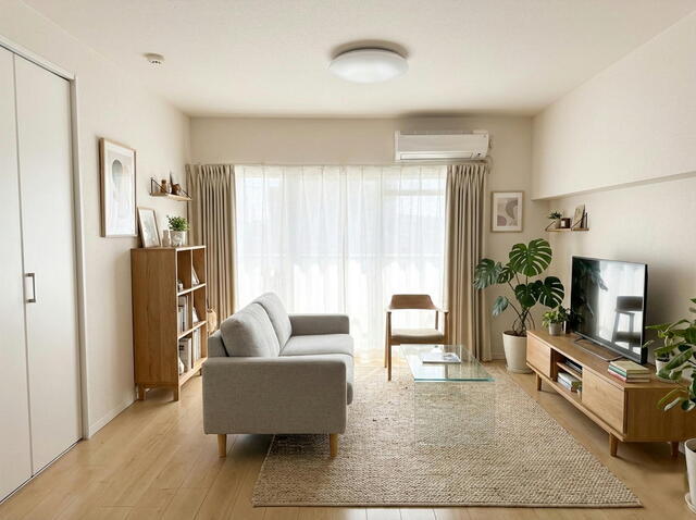 リビング　※家具・調度品の⼀部にCG 加⼯を施しています。家具・調度品は販売対象に含みません。